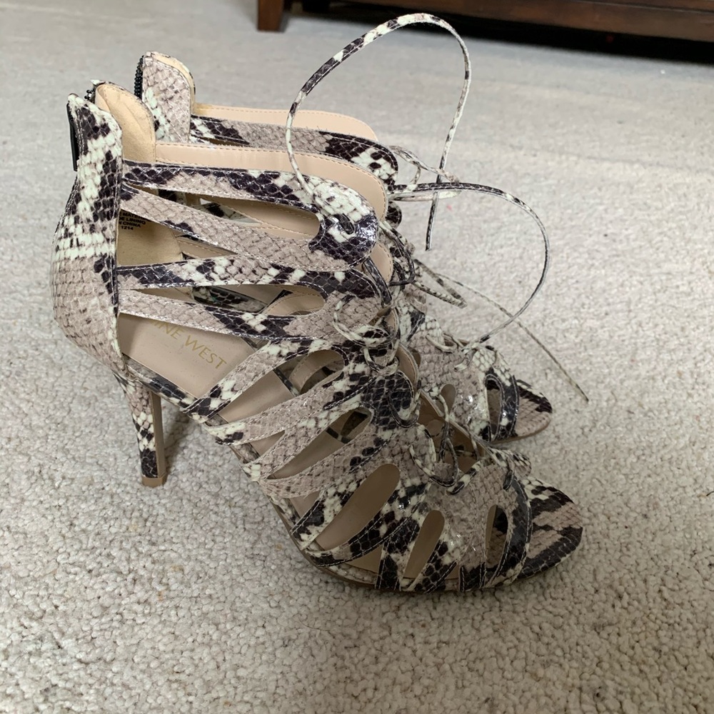 snake skin heels